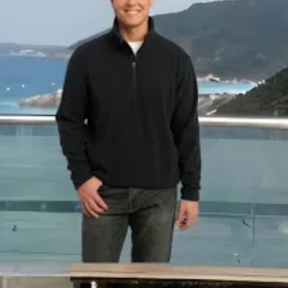 St.Croix quarter zip long sleeve pullover